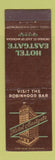 Matchbook Cover - Hotel Eastgate Chicago IL