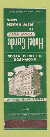 Matchbook Cover - Hotel Garde New Haven CT