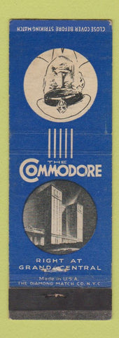 Matchbook Cover - Commodore Hotel New York City