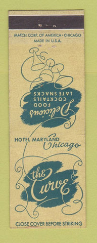 Matchbook Cover - The Curve Hotel Maryland Chicago IL WEAR