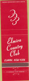 Matchbook Cover - Elmira Country Club NY