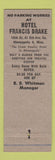 Matchbook Cover - Hotel Francis Drake Minneapolis MN WEAR