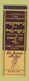 Matchbook Cover - St James Hotel Red Wing MN Indian