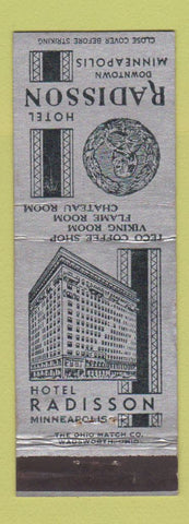 Matchbook Cover - Radisson Hotel Minneapolis MN