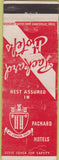 Matchbook Cover - Packard Hotels Mount Vernon OH