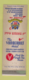 Matchbook Cover - Vanderbilt Hotel New York City WEAR