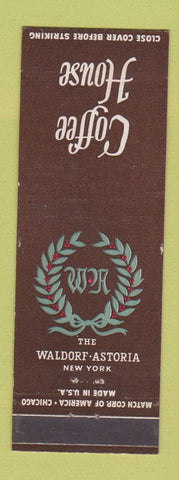 Matchbook Cover - Waldorf Astoria Hotel New York City Coffee House