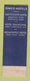Matchbook Cover - Mayflower Hotel Hyannis MA