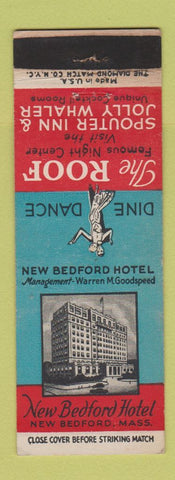 Matchbook Cover - New Bedford Hotel MA The Roof #2