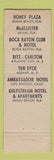 Matchbook Cover - Hotel Northampton Wiggins Old Tavern MA