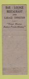 Matchbook Cover - Colonial Hotel York PA