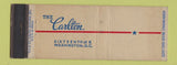 Matchbook Cover - Carlton Hotel Washington DC WEAR