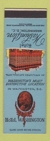 Matchbook Cover - Hotel Washington DC