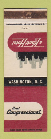 Matchbook Cover - Hotel Congressional Washington DC Knott WEAR