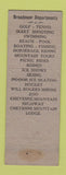 Matchbook Cover - Broadmoor Hotel Colorado Springs