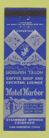 Matchbook Cover - Hotel Harbor Steamboat Springs Colorado