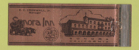 Matchbook Cover - Sonora Inn CA WEAR Full Length