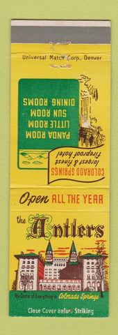 Matchbook Cover - Antlers Hotel Colorado Springs