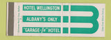 Matchbook Cover - Hotel Wellington Albany NY