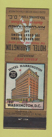 Matchbook Cover - Hotel Harrington Washington DC