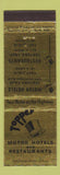Matchbook Cover - Topper Motor Hotels Ventura Taft CA