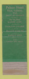 Matchbook Cover - Palace Hotel Ukiah CA Sandelin
