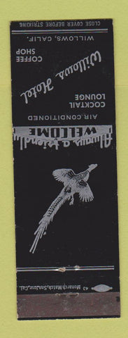 Matchbook Cover - Willows Hotel CA
