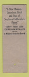 Matchbook Cover - Hotel Lafayette Long Beach CA