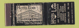 Matchbook Cover - Hotel Lodi CA WORN