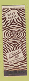 Matchbook Cover - Huntington Hotel San Francisco CA Zebra Room