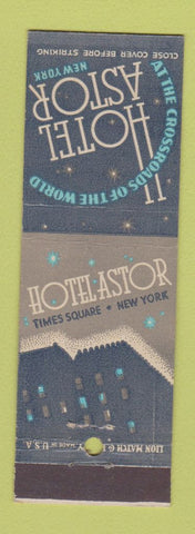 Matchbook Cover - Hotel Astor New York City