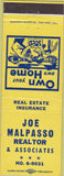 Matchbook Cover - Joe Malpasso Realtor CA