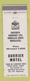 Matchbook Cover - Currier Motel Palo Alto CA