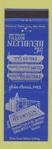 Matchbook Cover - Heublein Hotel Hartford CT