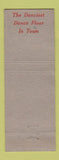 Matchbook Cover - Hotel Bond Hartford CT