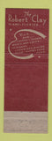 Matchbook Cover - Robert Clay Hotel Miami FL