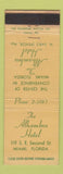 Matchbook Cover - Alhambra Hotel Miami FL
