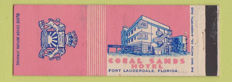 Matchbook Cover - Coral Sands Hotel Fort Lauderdale FL