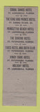 Matchbook Cover - Coral Sands Hotel Fort Lauderdale FL