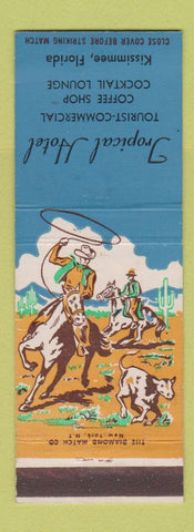 Matchbook Cover - Tropical Hotel Kissimmee FL
