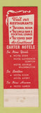 Matchbook Cover - Hotel Governor Clinton New York City