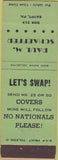 Matchbook Cover - Paul M Schaeffer Match Collector Egypt PA