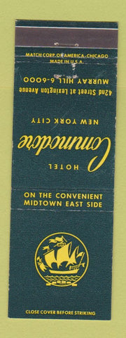 Matchbook Cover - Hotel Commodore New York City