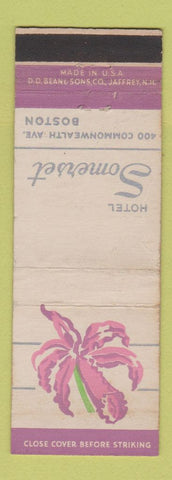 Matchbook Cover - Hotel Somerset Boston MA WORN