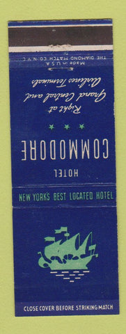 Matchbook Cover - Hotel Commodore New York City