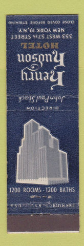 Matchbook Cover - Henry Hudson Hotel New York City