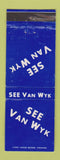 Matchbook Cover - Van Wyk Volkswagen Tucson AZ