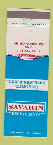 Matchbook Cover - Savarin Restaurants Kentucky Fair Expo Center