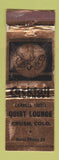 Matchbook Cover - Quirt Lounge Carroll Hotel Brush Colorado WORN