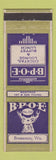 Matchbook Cover - Elks Lodge Bremerton WA